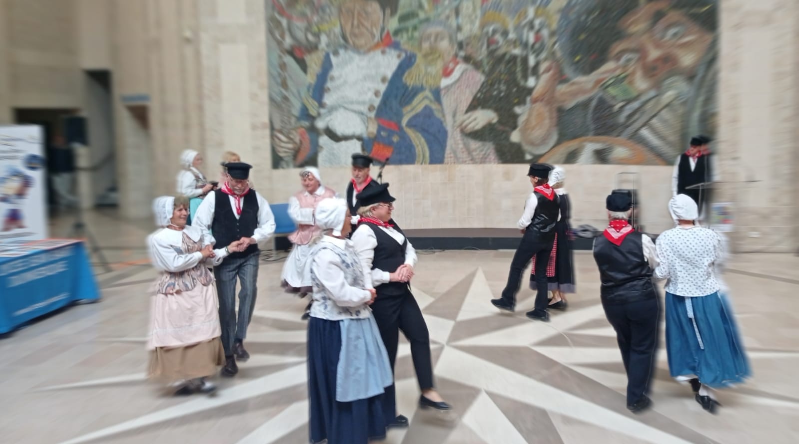 Danseurs en action.